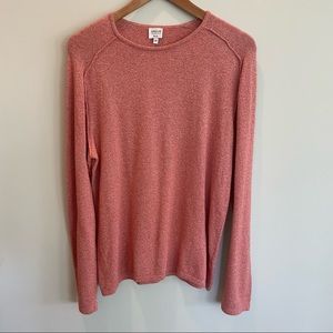 Armani Collezioni | Salmon Cotton Silk Cashmere Sweater Medium